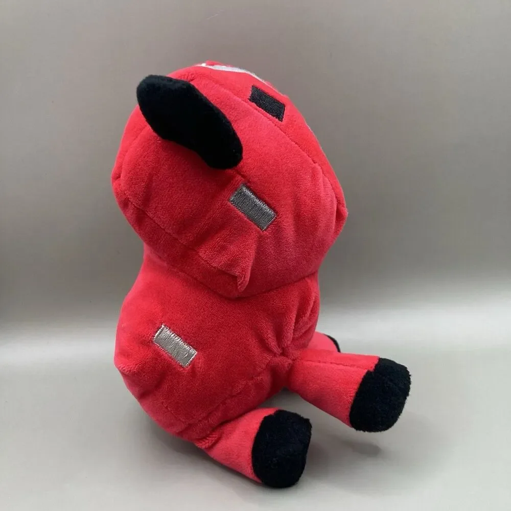 Minecraft Baby Mooshroom Plush Red Cow Bull Mojang 2013 Stuffed Animal Gift
